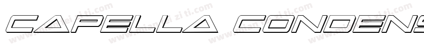 Capella Condensed Bold字体转换